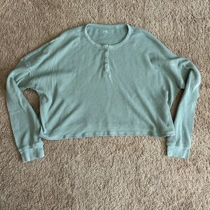 PacSun Sage Long Sleeve Henley L